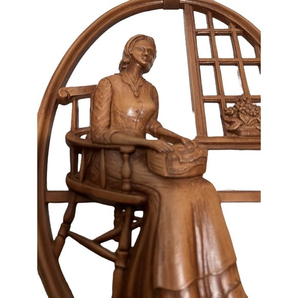 Syroco Wall Hanging Art Plaques Mid Century MCM Pilgrims John and Priscilla - Picture 5 of 10